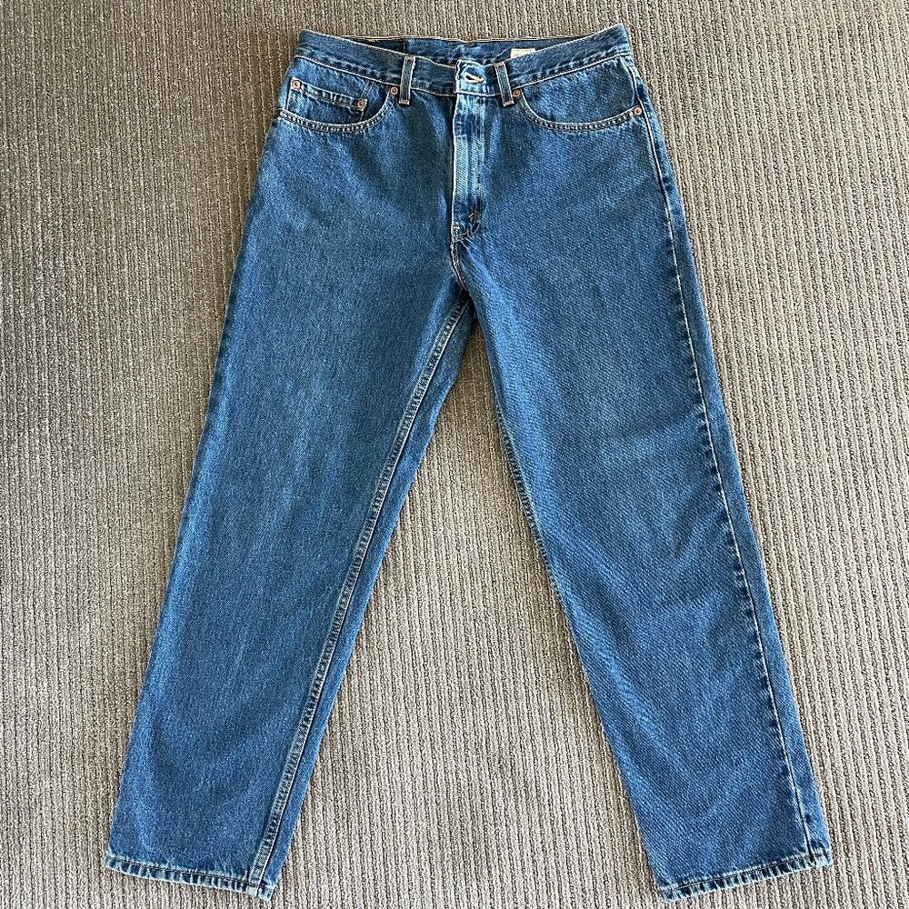 34x30 AMAZING Vintage 2001 Levi's 550 Jeans Made in USA! 100% cotton - Picture 3 of 12